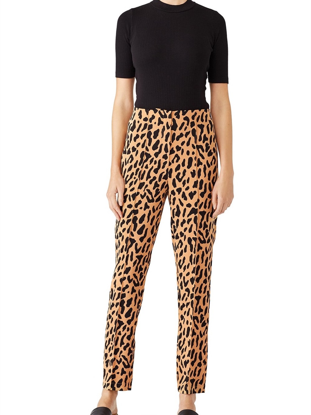 Diane Von Furstunberg  silky leopard print pants